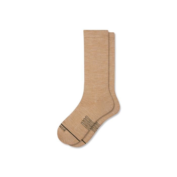 Bombas Men's Merino Wool Blend Modern Rib Calf Socks