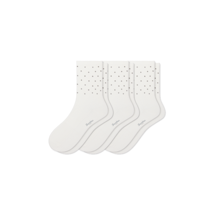 Bombas Women's Pearl Half Calf Sock 3-Pack