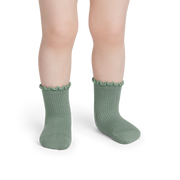 Bombas Toddler Ruffle Rib Socks 8-Pack - Kids Seamless Cotton Socks