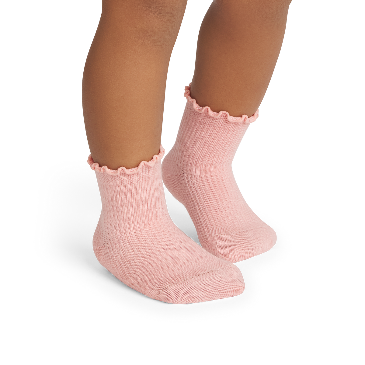 Bombas Toddler Ruffle Rib Socks 8-Pack - Kids Seamless Cotton Socks