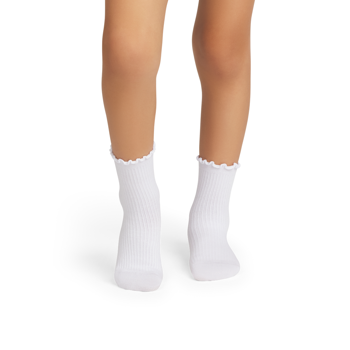 Bombas Junior Ruffle Rib Socks 4-Pack - Kids Seamless Toe Lightweight Socks