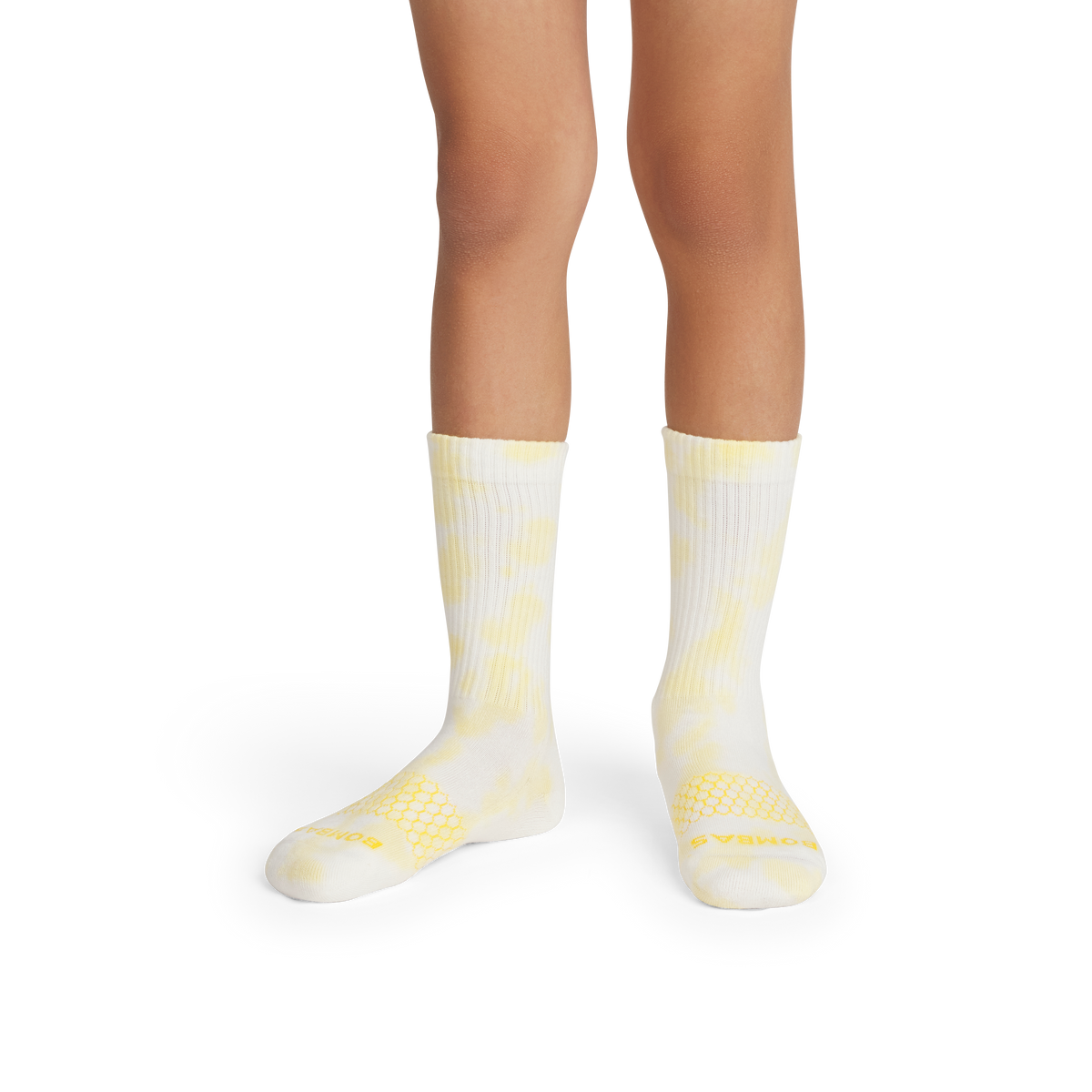 Bombas Youth Celebration Calf Socks 4-Pack Gift Box - Kids Tie-Dye Seamless Toe Socks