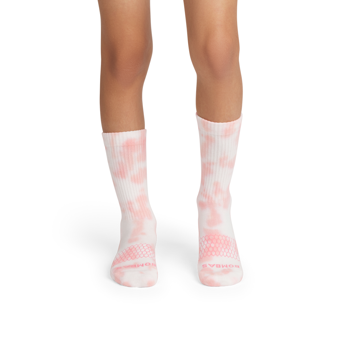 Bombas Youth Celebration Calf Socks 4-Pack Gift Box - Kids Tie-Dye Seamless Toe Socks