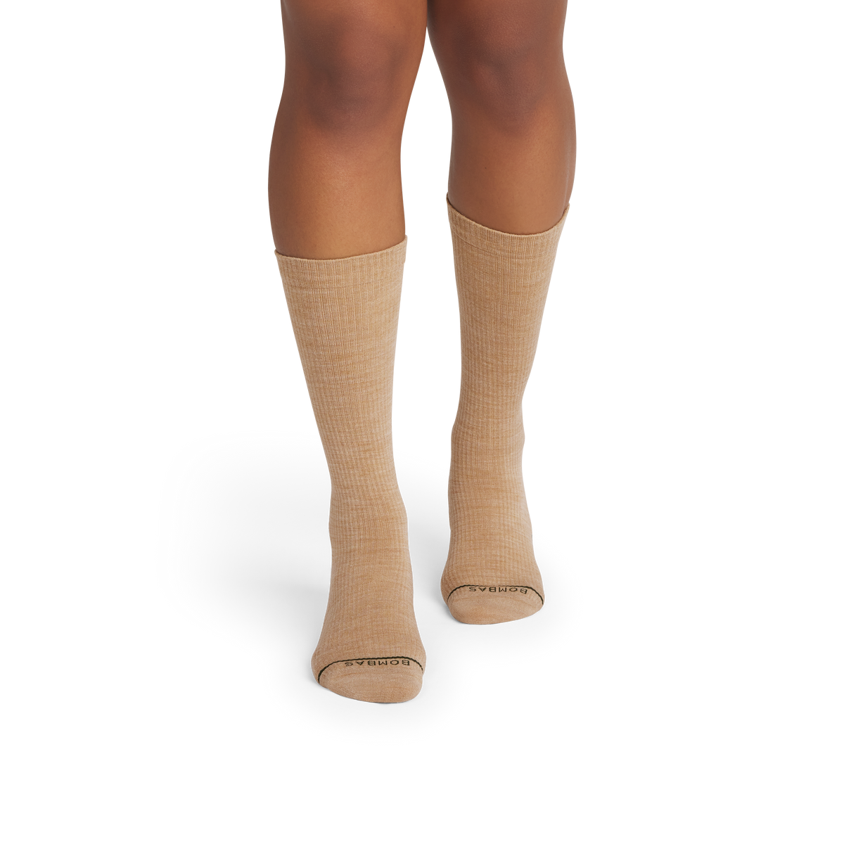 Bombas Women's Merino Wool Blend Modern Rib Calf Sock 8-Pack