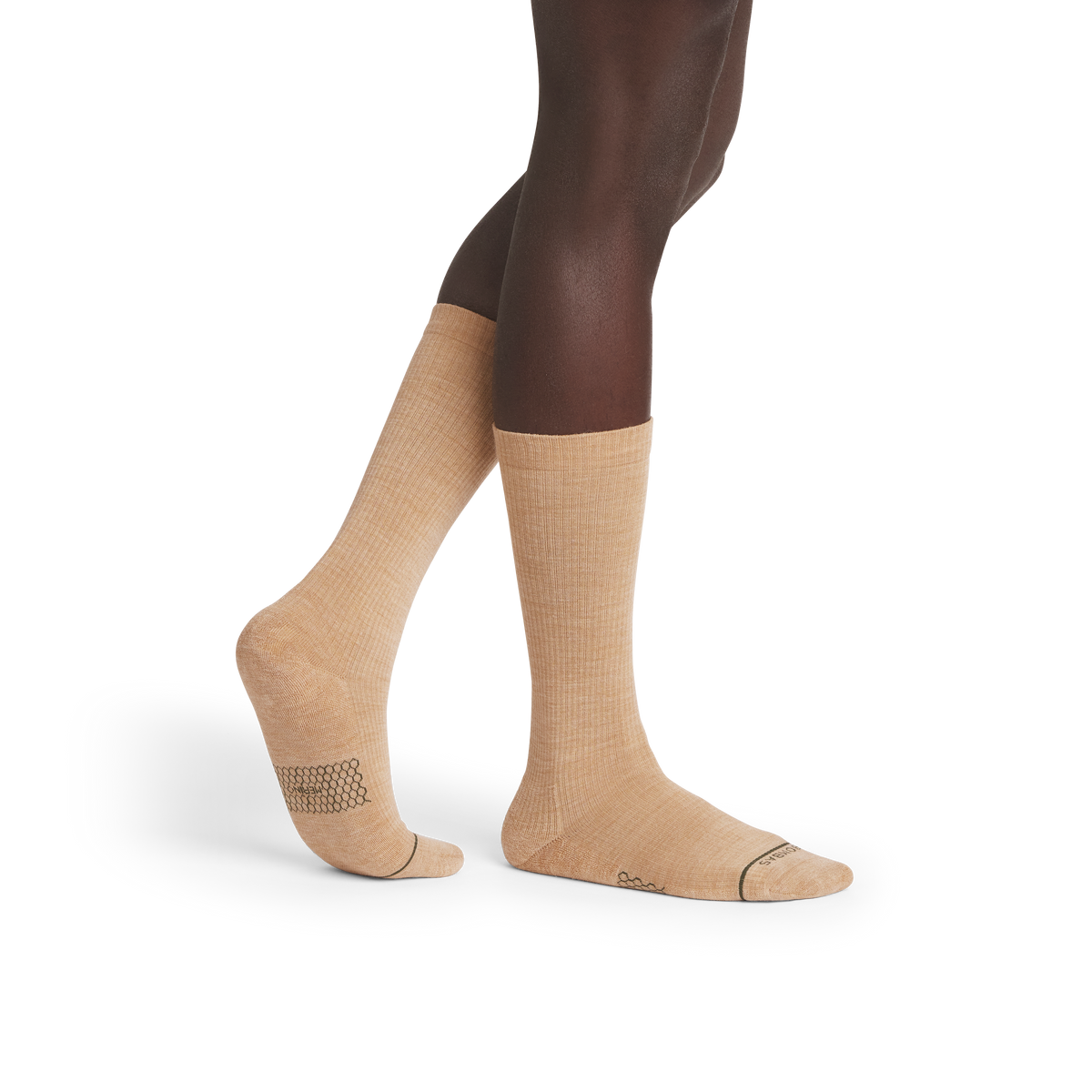 Bombas Men's Merino Wool Blend Modern Rib Calf Socks 8-Pack