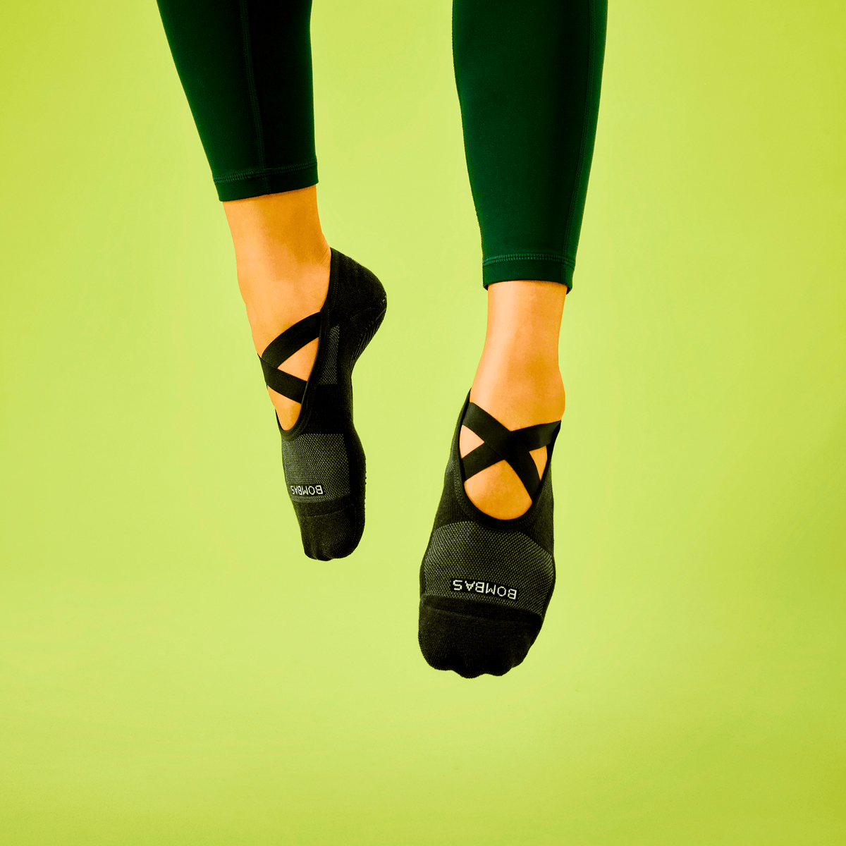 Bombas Women's Studio Gripper Ballet No Show Socks 6-Pack, Non-Slip Barre Socks