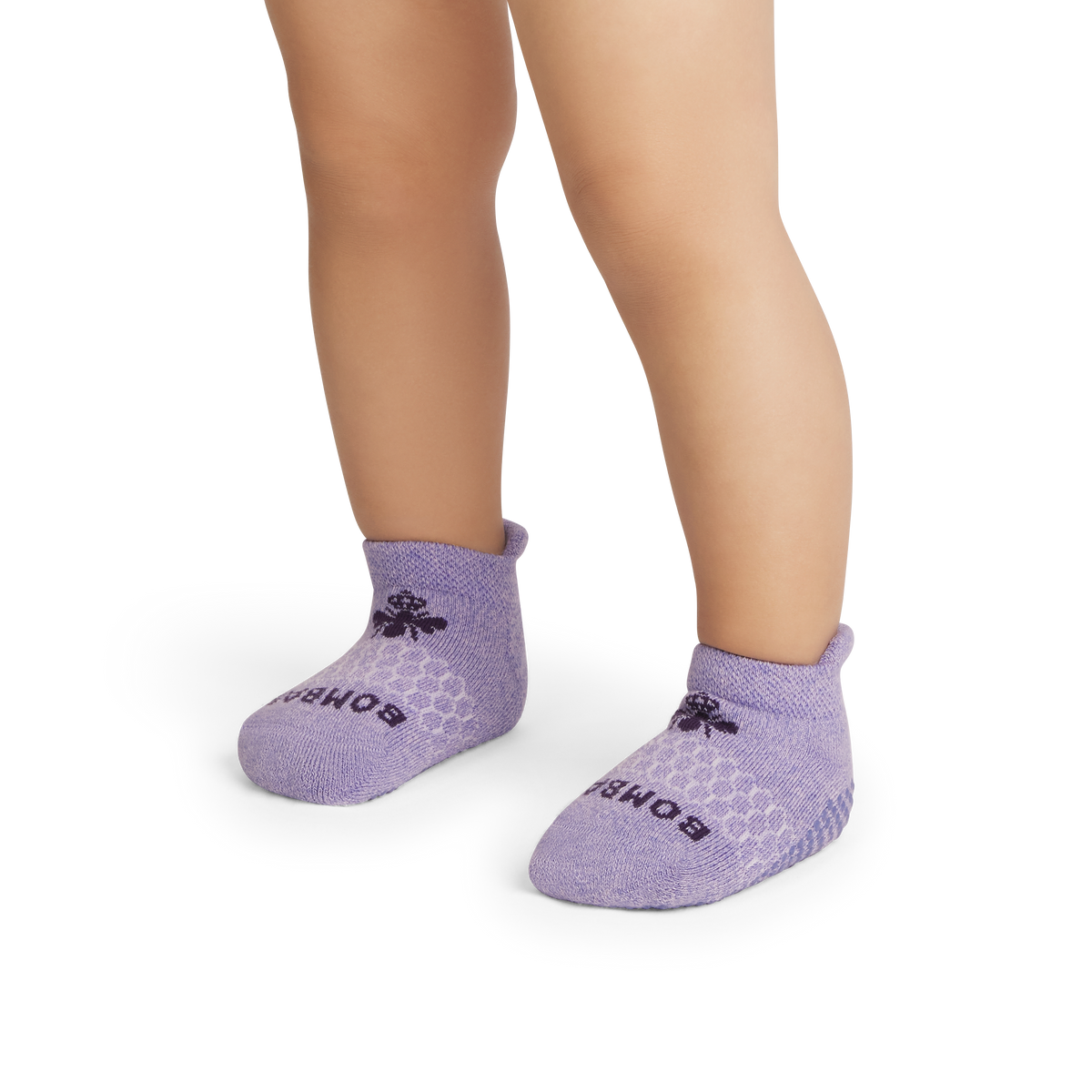 Bombas Toddler Gripper Ankle Socks 8-Pack - Kids Non-Slip Seamless Socks