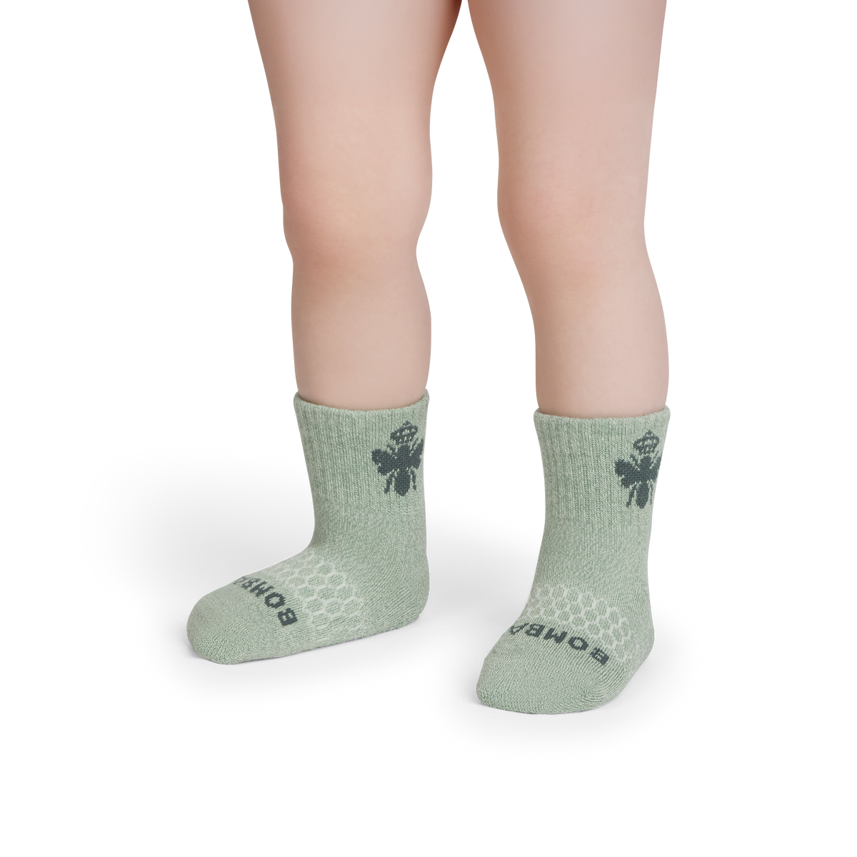 Bombas Toddler Marl Gripper Calf Socks 4-Pack - Kids Non-Slip Socks