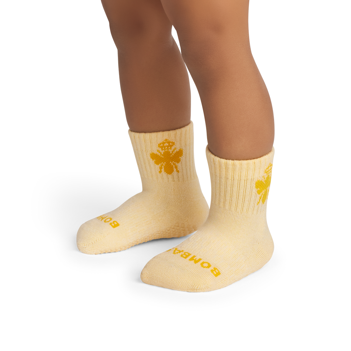 Bombas Toddler Marl Gripper Calf Socks 4-Pack - Kids Non-Slip Socks