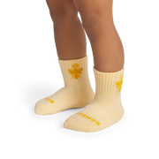 Bombas Toddler Marl Gripper Calf Socks 4-Pack - Kids Non-Slip Socks