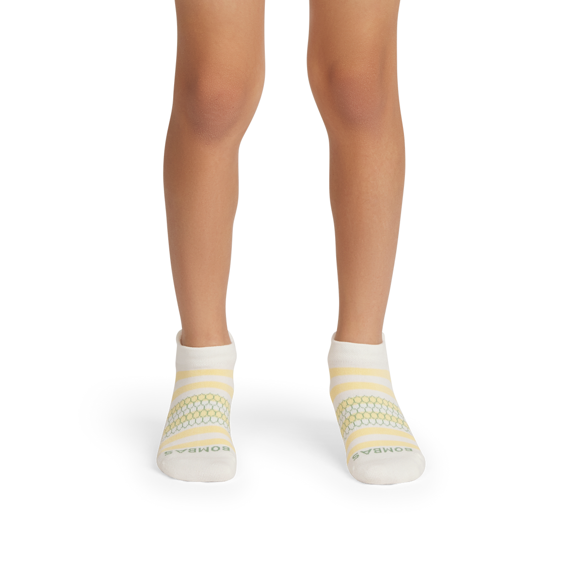 Bombas Youth Stripes Ankle Socks 4-Pack - Kids Midweight Seamless Socks