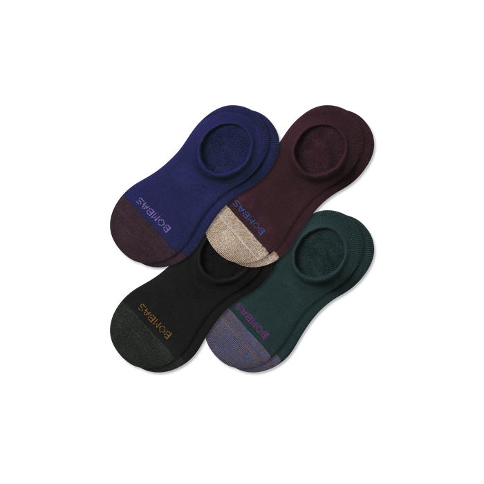 Bombas Women's Cushioned No Show Sock 4-Pack