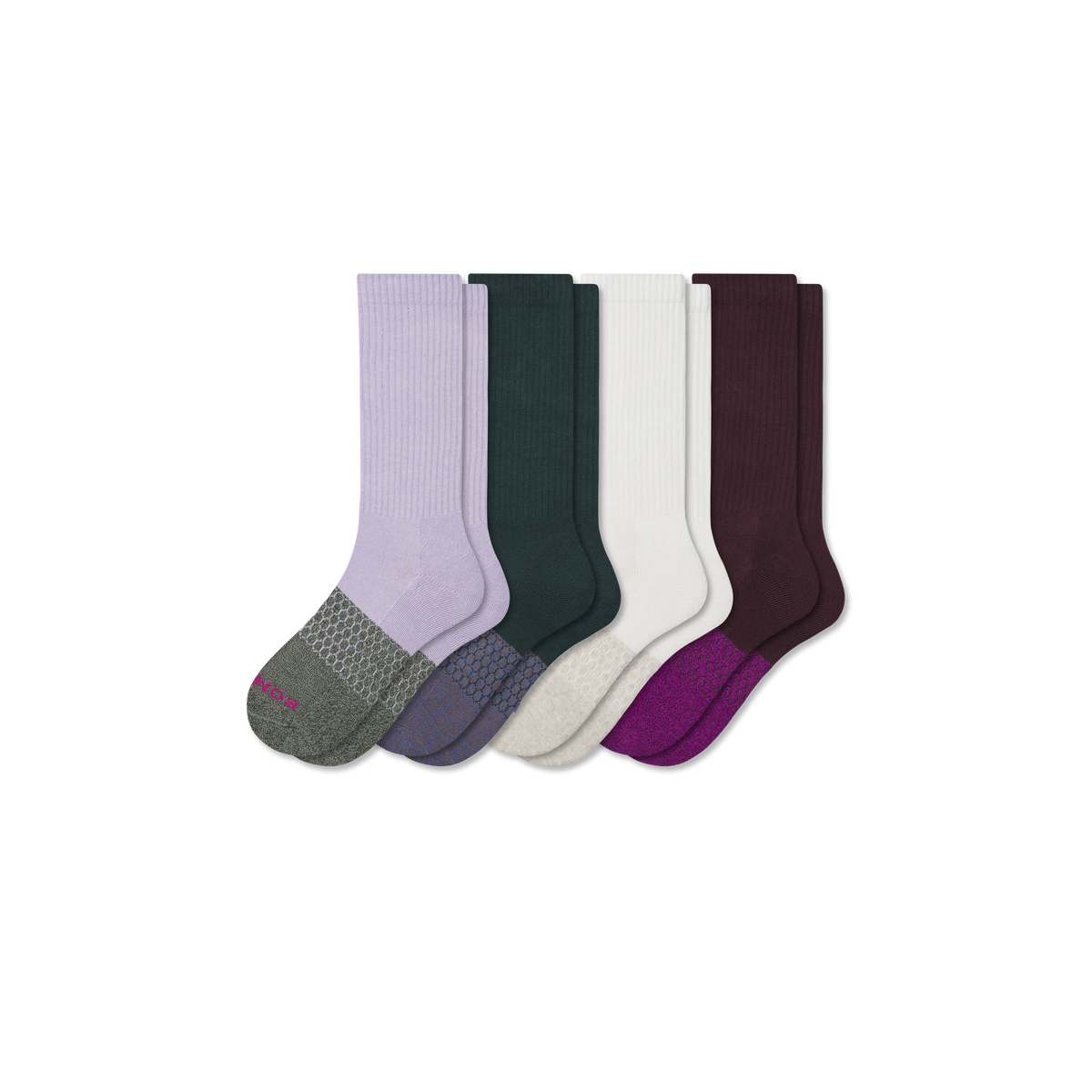 Bombas Women's Marl Calf Sock 4-Pack