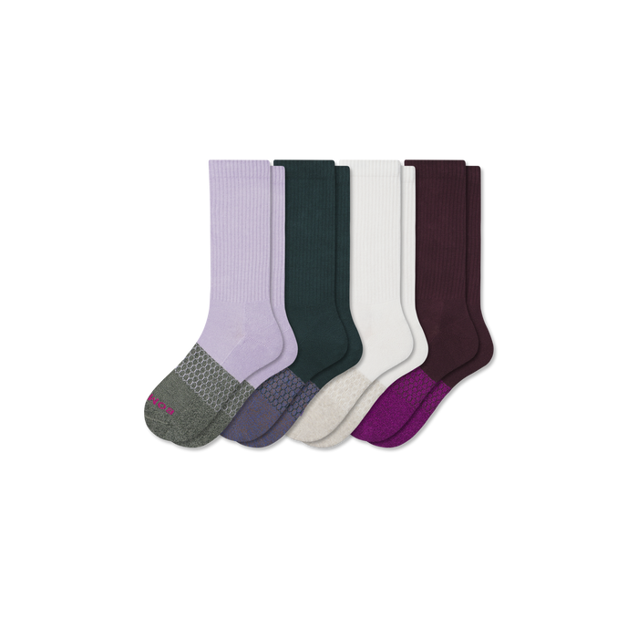 Bombas Women's Marl Calf Sock 4-Pack