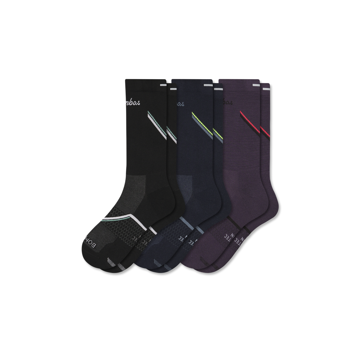 Bombas Men's Run Calf Sock 3-Pack