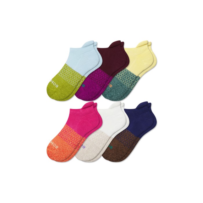 Bombas Kids Ankle Socks - Midweight Marl Cotton Blend Socks