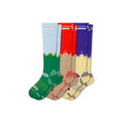 Bombas Youth Full-Cushion Merino Wool Blend Ski & Snowboard Socks 3-Pack