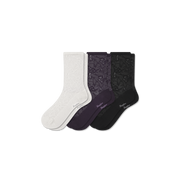 Bombas Women's Floral Lace Half Calf Sock 3-Pack