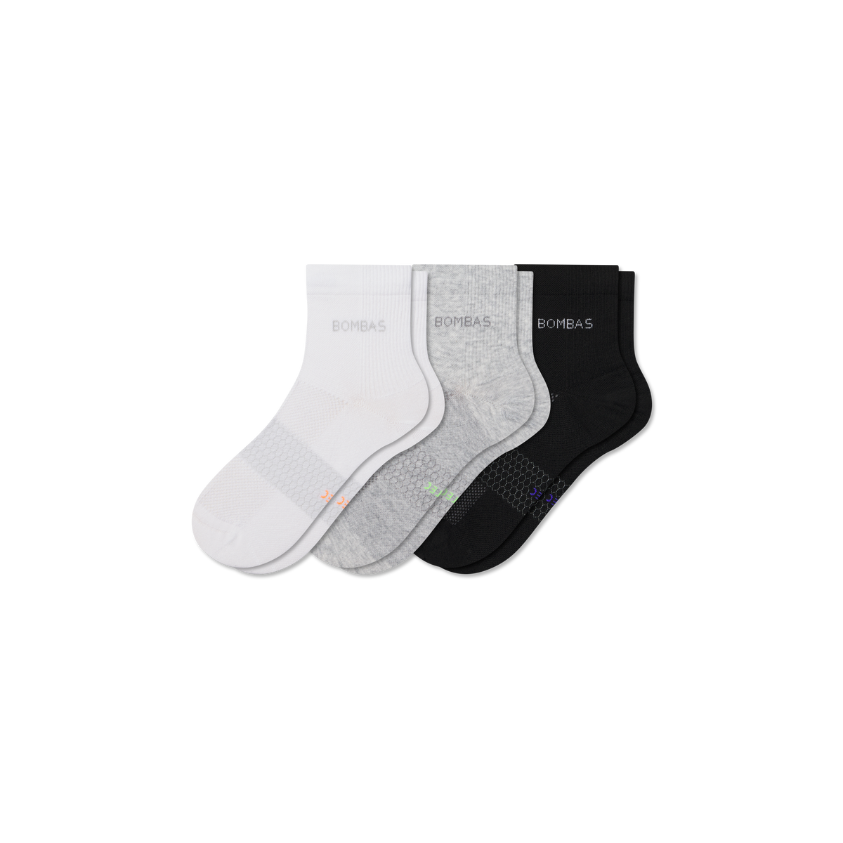Bombas Men's UltraLite Sport Quarter Sock 3-Pack