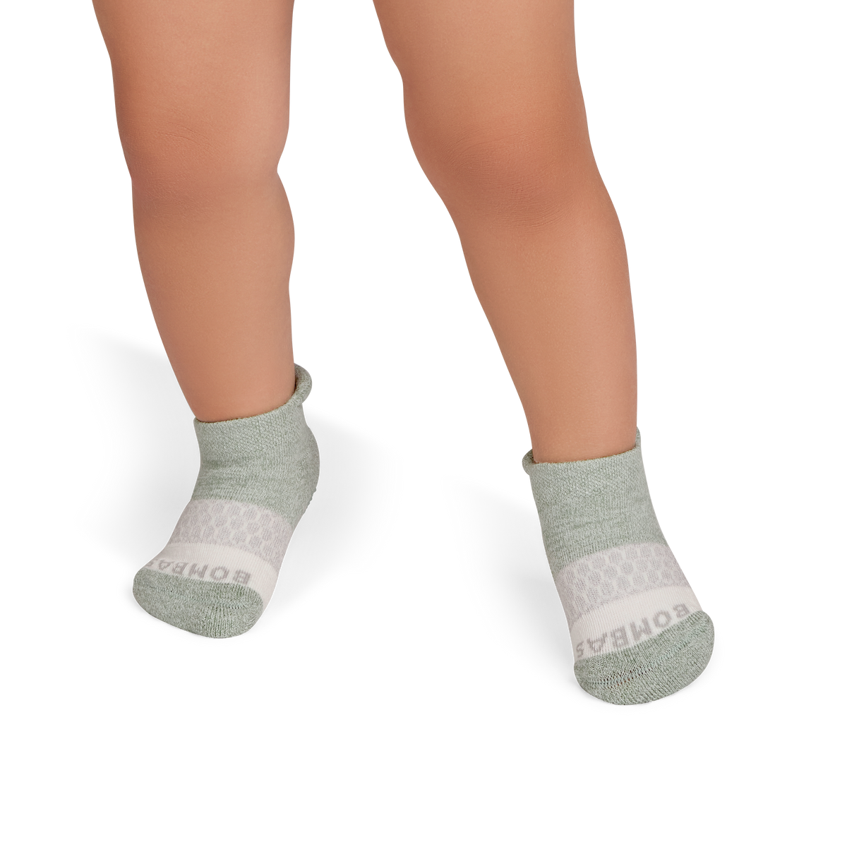 Bombas Toddler Tri-Block Gripper Ankle Socks 6-Pack - Kids Non-Slip Socks