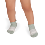 Bombas Toddler Tri-Block Gripper Ankle Socks 6-Pack - Kids Non-Slip Socks