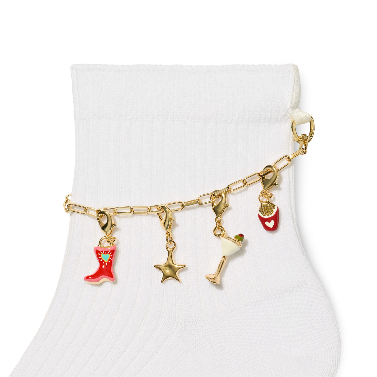 Bombas x Susan Alexandra Charms and Anklet Quarter Socks