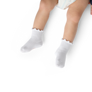 Bombas Baby Ruffle Rib Calf Socks 4-Pack (0-6 Months)
