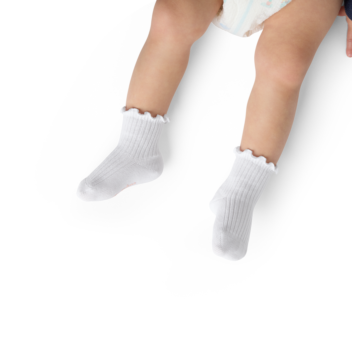 Bombas Baby Ruffle Rib Calf Socks 8-Pack, 6-12 Months