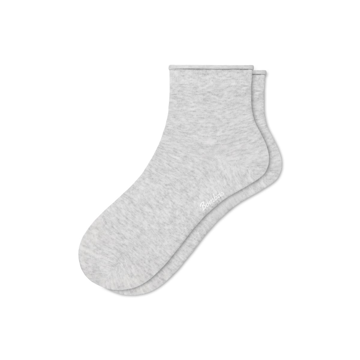 Bombas Women's Roll Top Quarter Socks - Ultra Lightweight Flat Knit Socks