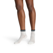 Bombas Women's Vintage Stripes Open Knit Quarter Sock 4-Pack