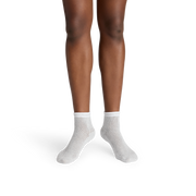 Bombas Women's Vintage Stripes Open Knit Quarter Socks