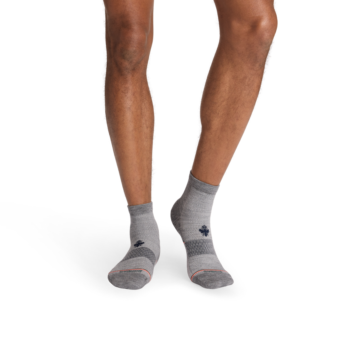 Bombas Men's UltraLite Sport Merino Wool Blend Quarter Socks