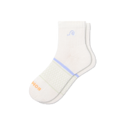 Bombas Women's Beach Day Embroidered Quarter Socks - Midweight Cushioned Socks