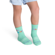Bombas Junior Seaside Gripper Calf Socks 4-Pack - Kids Non-Slip Socks