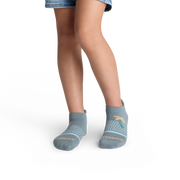 Bombas Youth Seaside Ankle Socks 4-Pack - Kids Midweight Seamless Socks