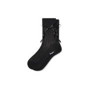 Bombas Women's Pointelle Bow Half Calf Socks - Ultra Lightweight Embellished Socks