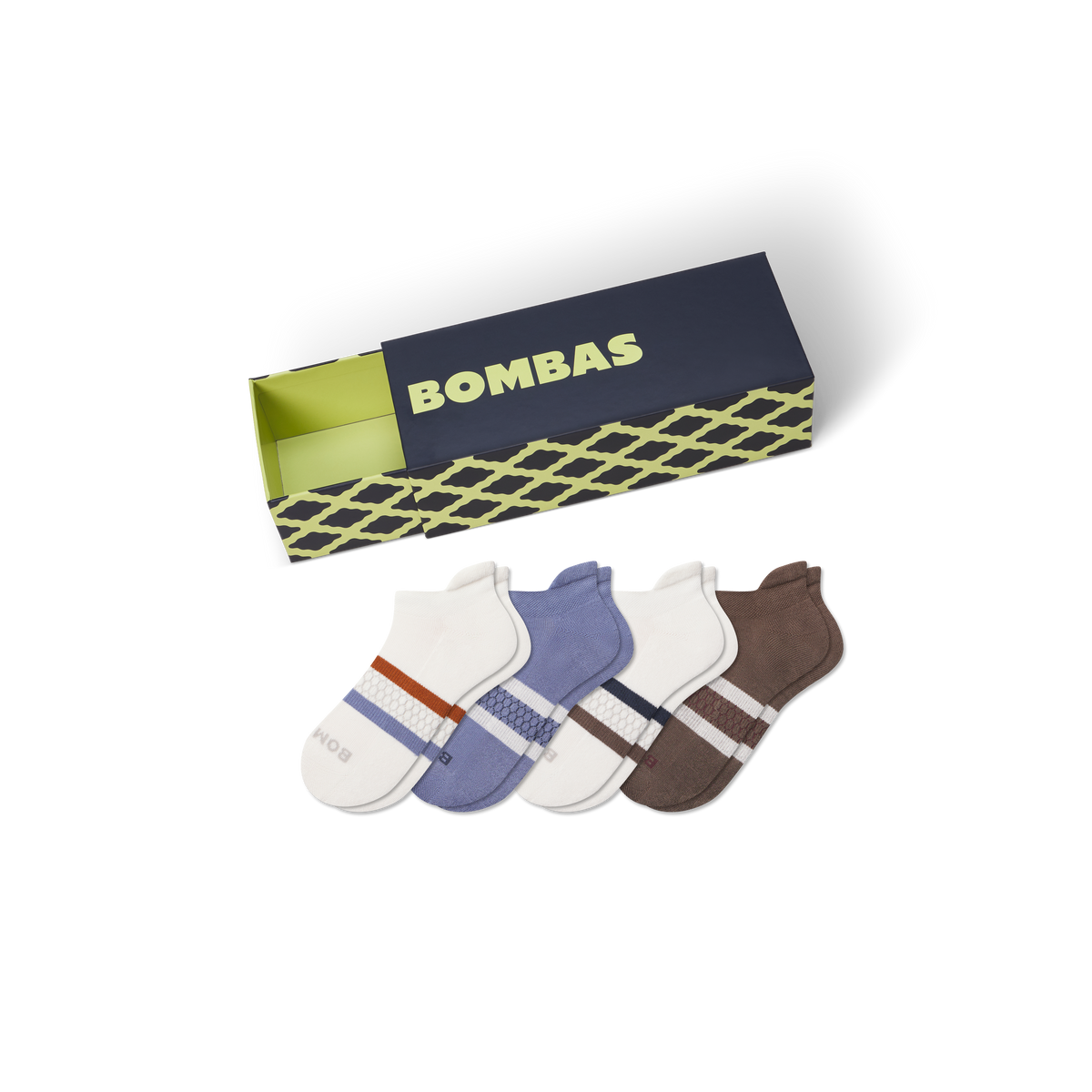 Bombas Men's Celebration Ankle Socks 4-Pack Gift Box