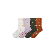 Bombas Women's Garden Party Half Calf Socks 4-Pack - Midweight Cushioned Socks