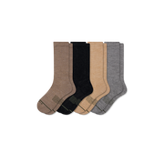 Bombas Men's Merino Wool Blend Modern Rib Calf Socks 4-Pack