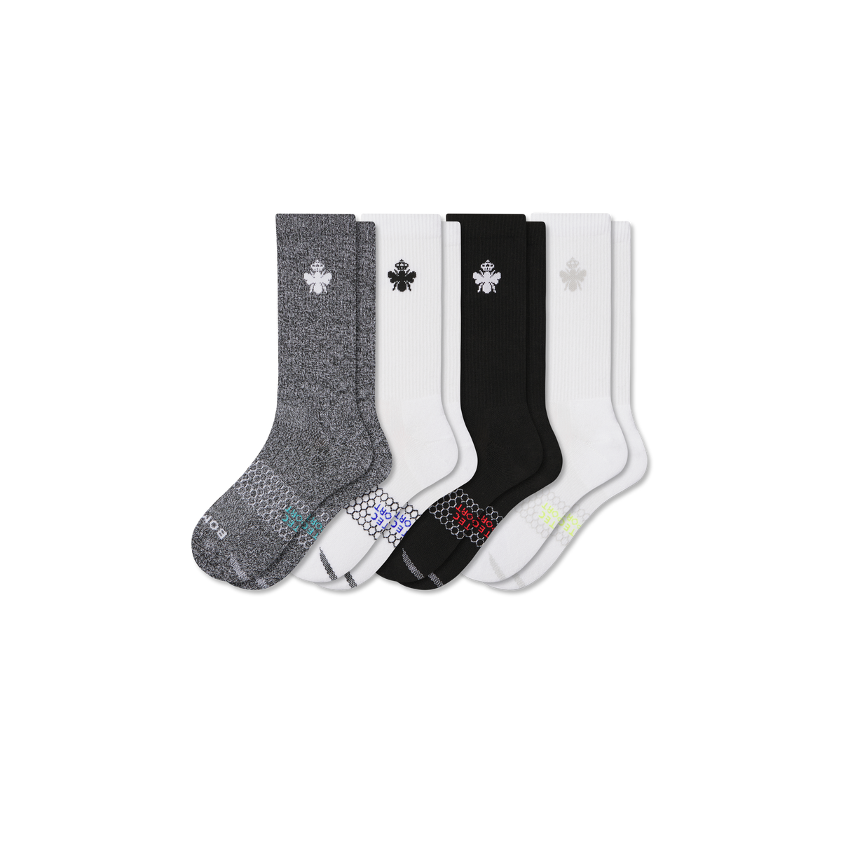 Bombas Men's All Sport Calf Socks 4-Pack