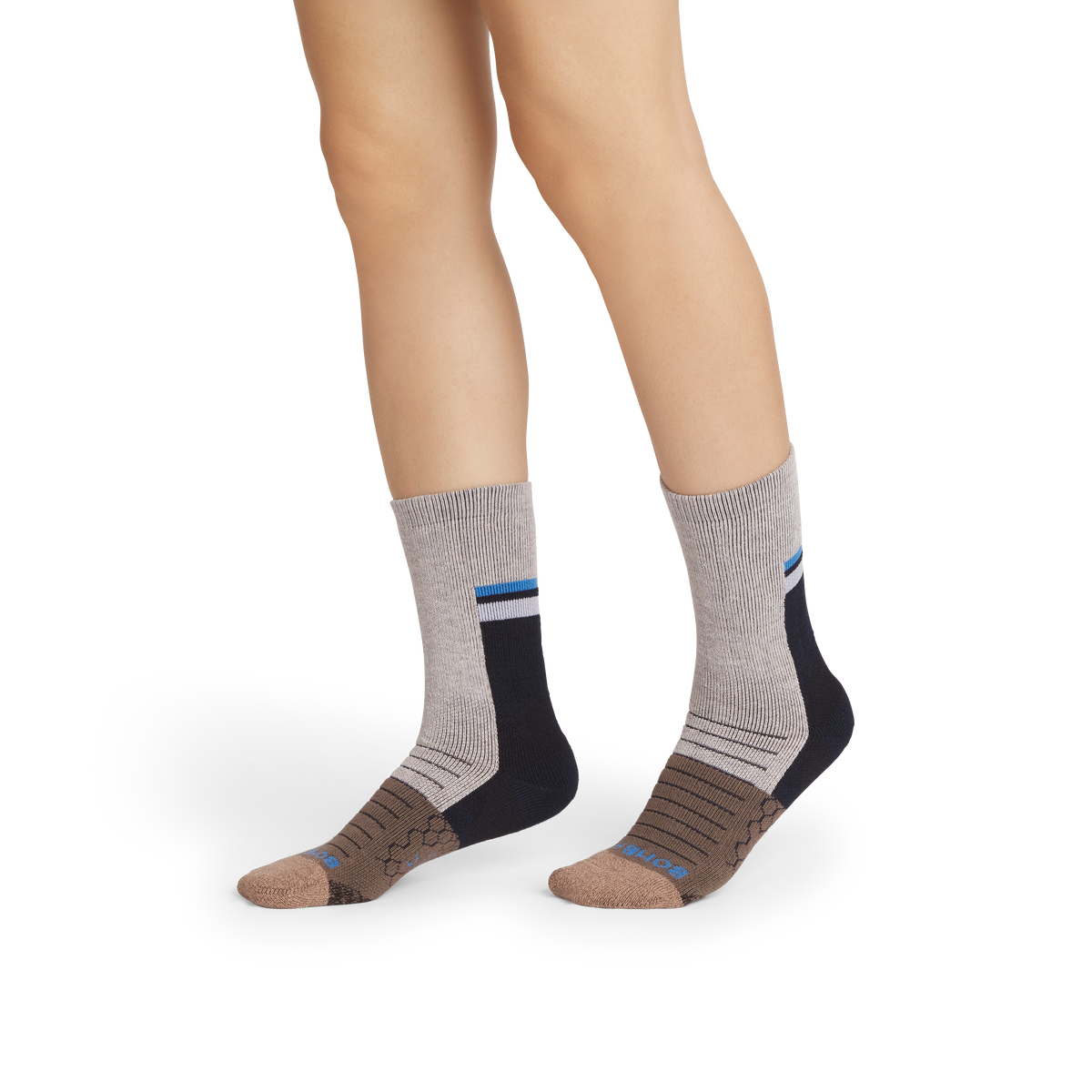 Bombas Women's Hiking Calf Socks 3-Pack, Cushioned Trail Socks