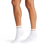 Bombas Women's UltraLite Sport Sheer Stripe Quarter Socks 3-Pack, Lightweight Running Socks