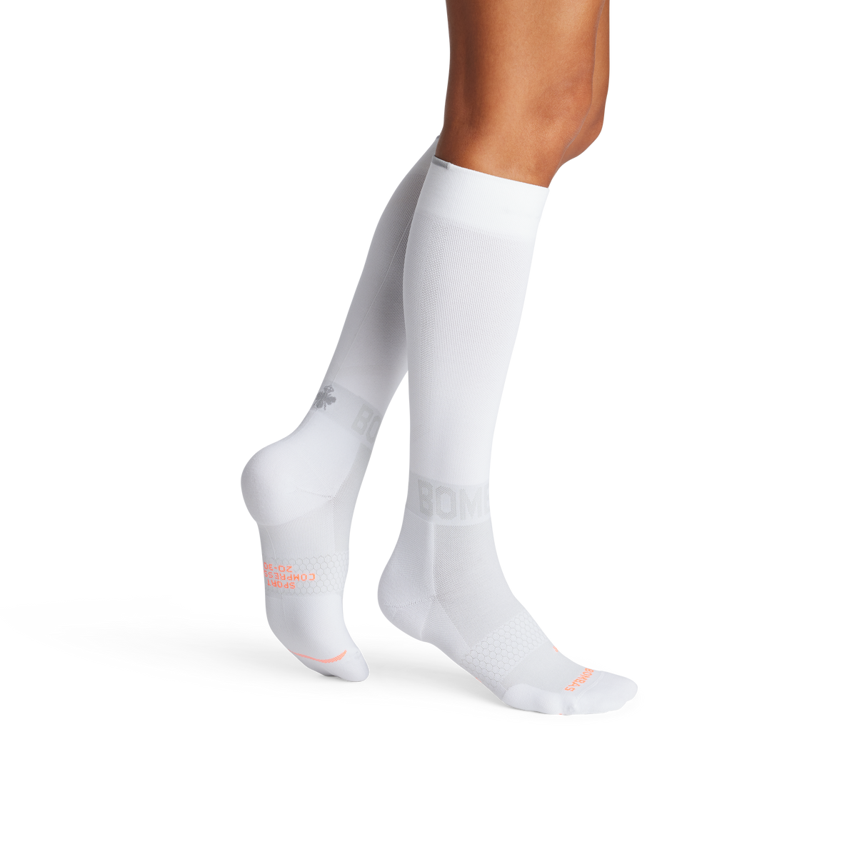 Bombas Women's Sport Compression Knee High Socks 6-Pack 20-30mmHg, Graduated Support
