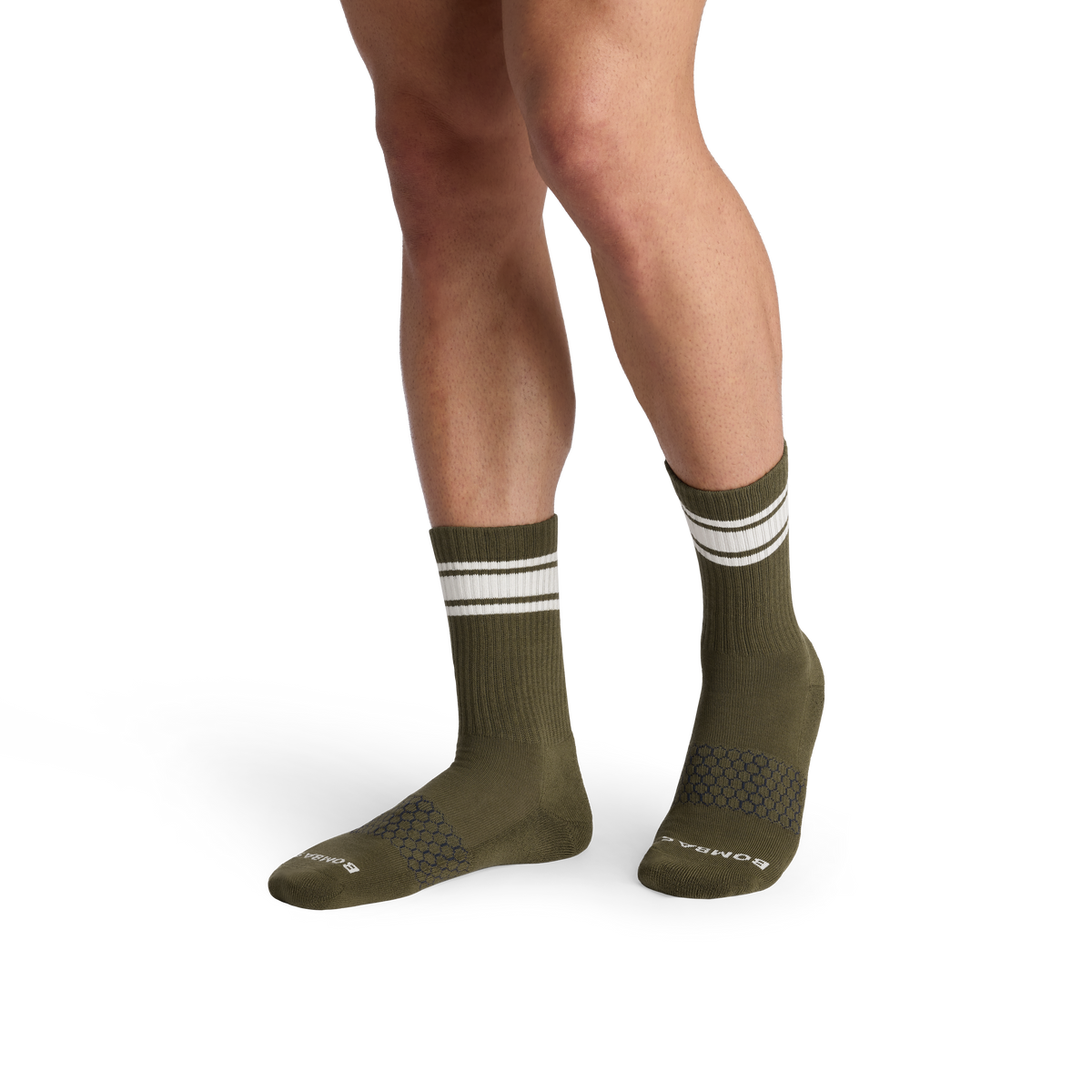 Bombas Men's Vintage Stripes Half Calf Sock 8-Pack