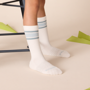 Bombas Youth Vintage Stripes Calf Socks 8-Pack - Kids Seamless Cotton Socks