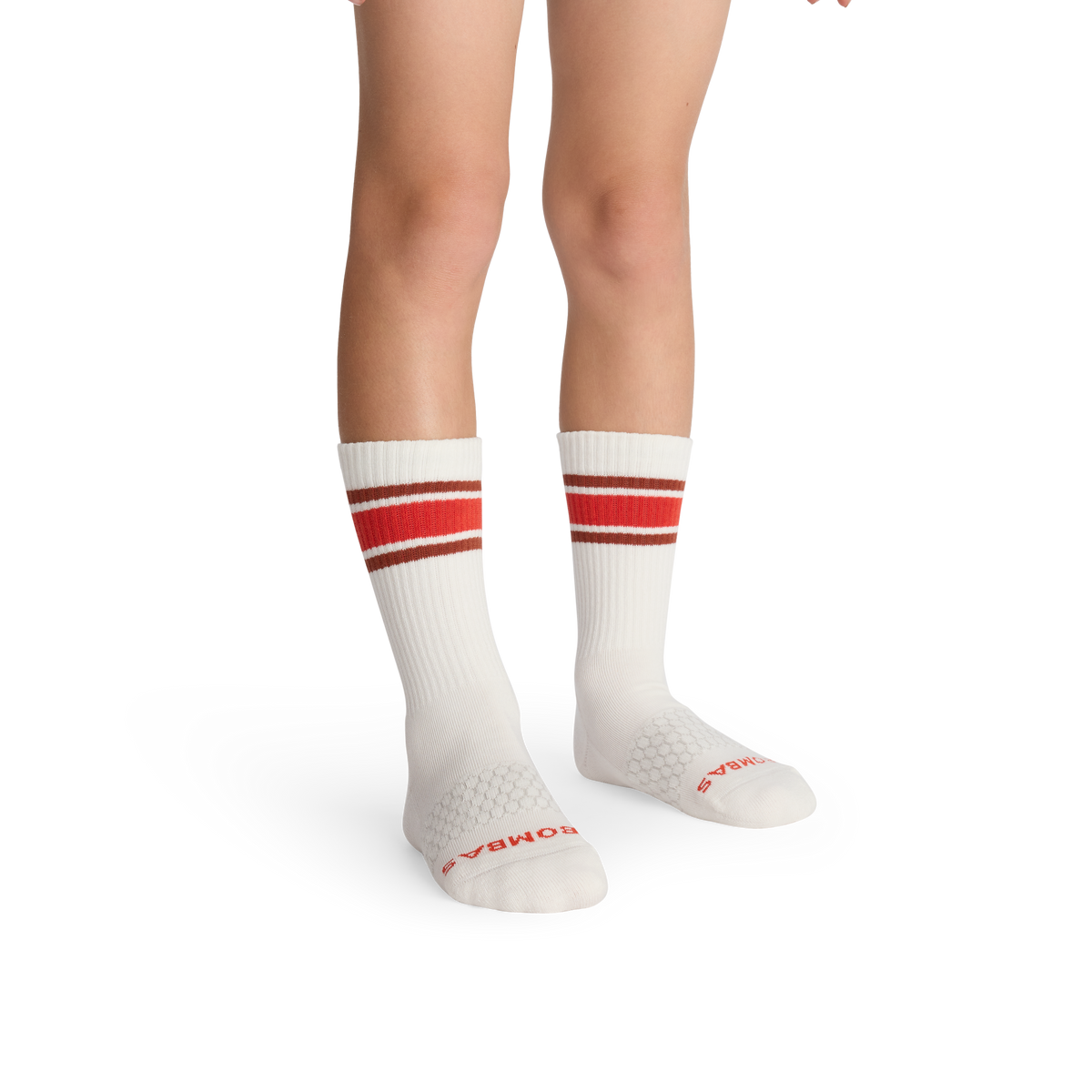 Bombas Youth Vintage Stripes Calf Socks 8-Pack - Kids Seamless Cotton Socks