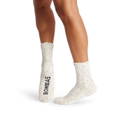Bombas Women's Chunky Ragg Half Calf Socks 4-Pack - Heavyweight Cozy Socks