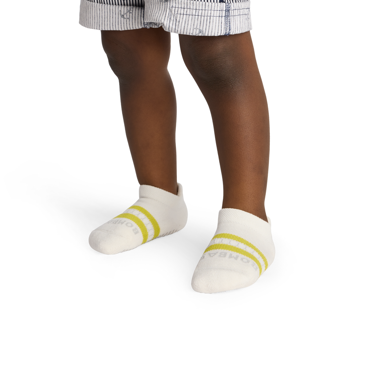 Bombas Toddler Solids Gripper Ankle Socks 4-Pack - Kids Non-Slip Socks