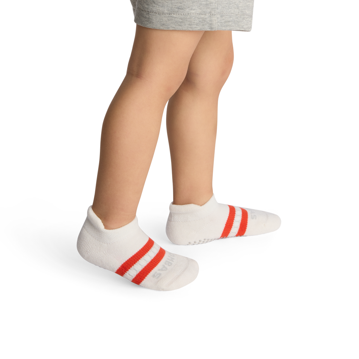 Bombas Toddler Solids Gripper Ankle Socks 4-Pack - Kids Non-Slip Socks