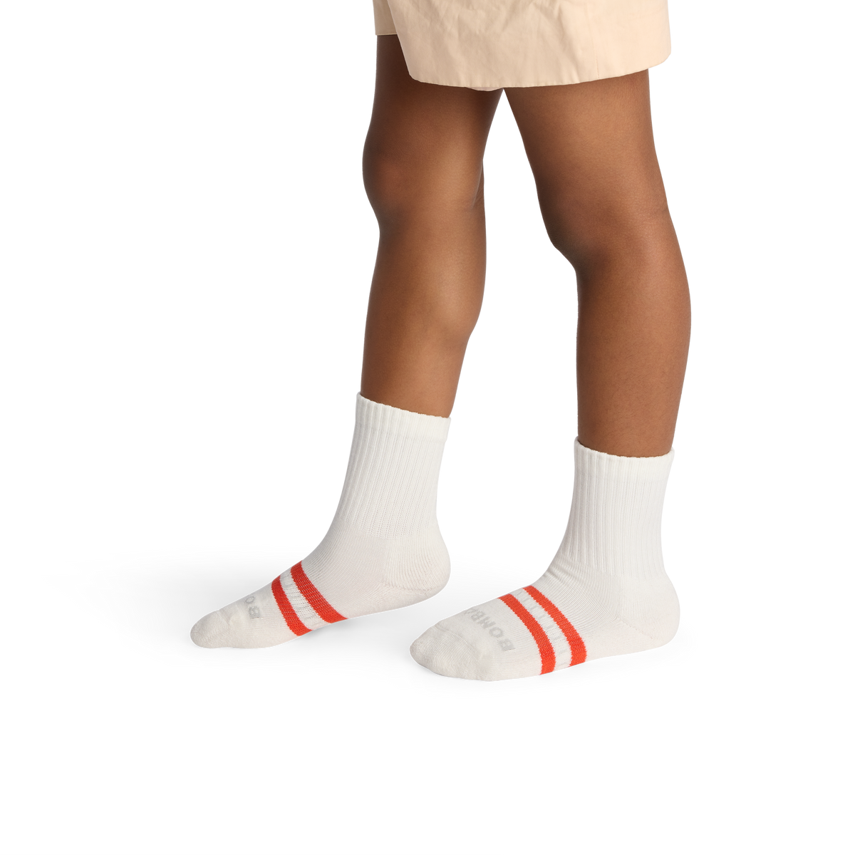 Bombas Junior Solids Calf Socks 4-Pack - Kids Midweight Seamless Socks